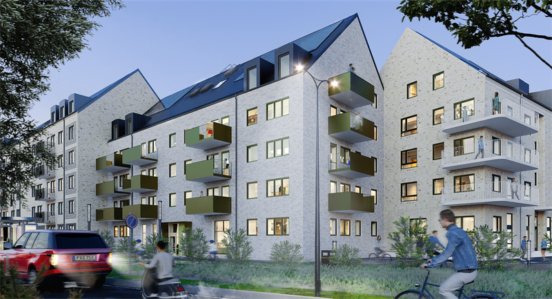 Serneke har fått uppdraget att bygga hyresrätter, äldreboende och vårdcentral i Brunnshög i Lund. Bild: Serneke