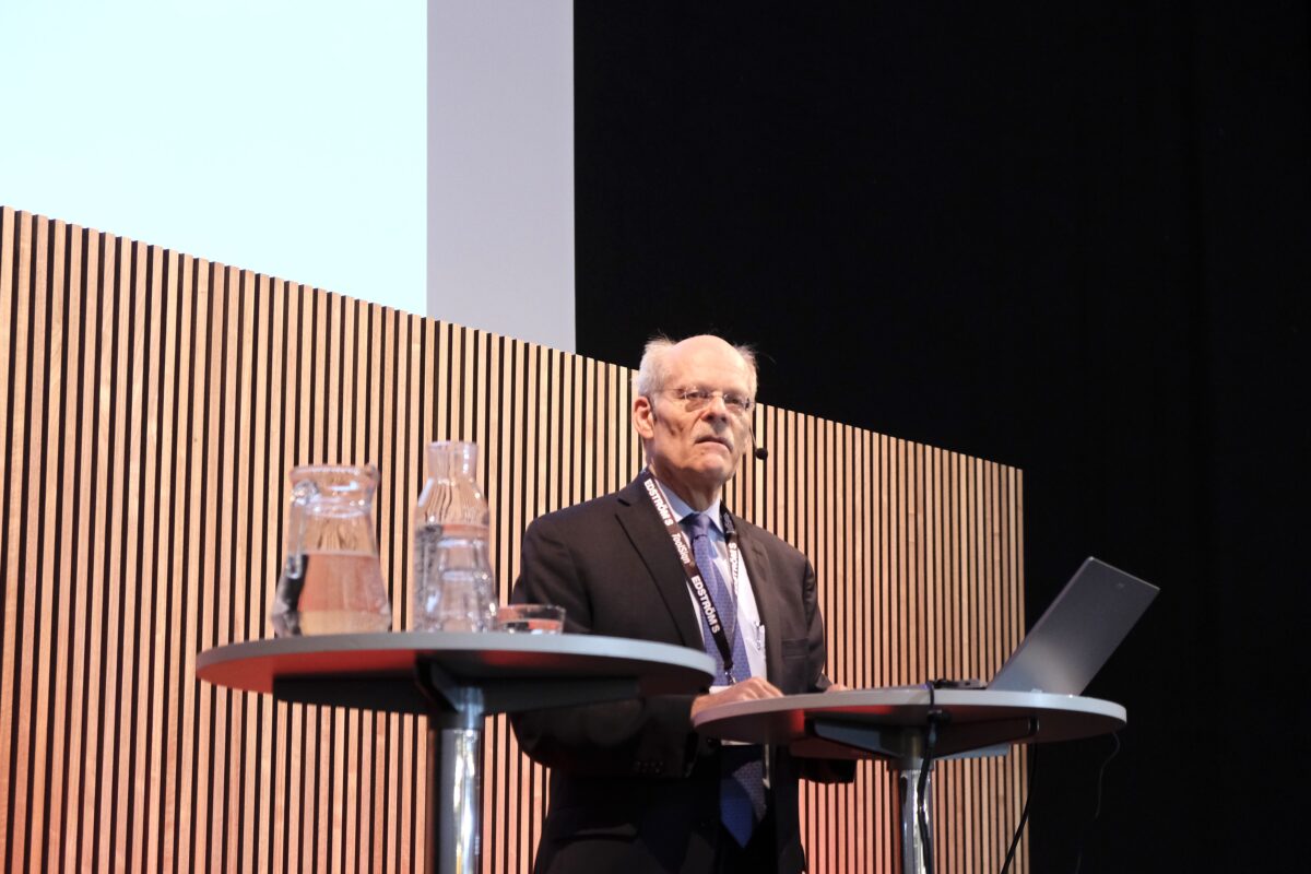 Fd rIksbankschefen Stefan Ingves på Byggmässan. Foto: Henrik Ekberg